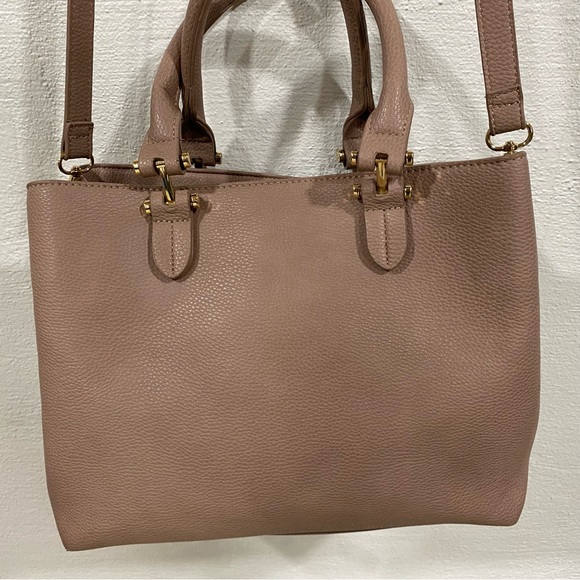 Miztique Purplish Pink Vegan Leather Convertible Crossbody / Satchel Bag - Picture 8 of 15